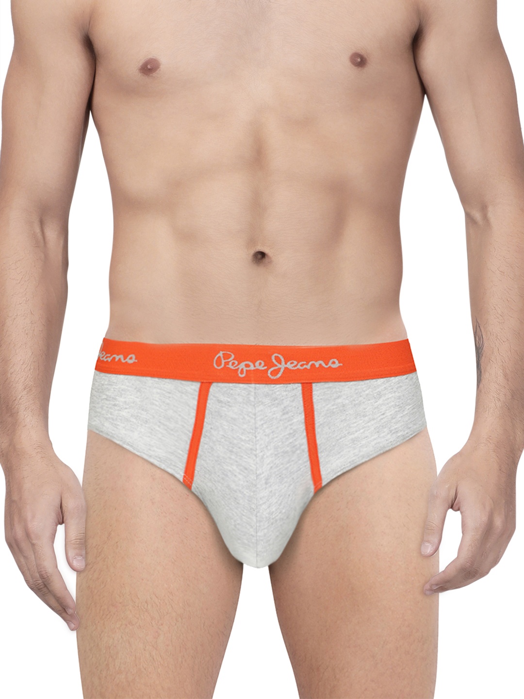 

Pepe Jeans Men Grey Melange Hipster Briefs CLB04