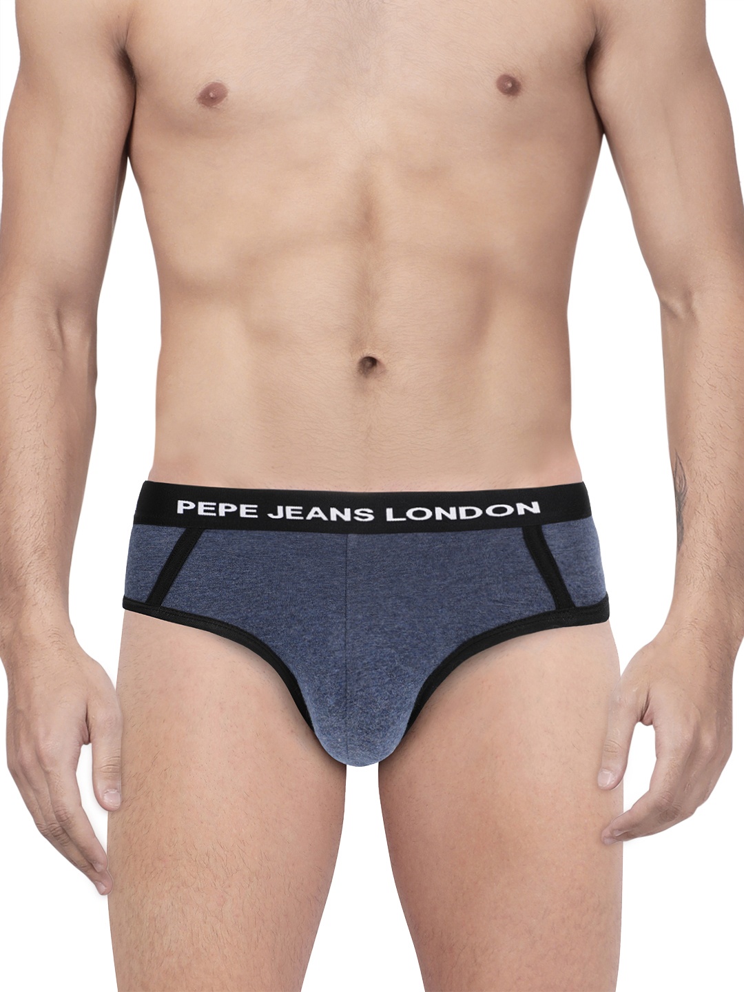 

Pepe Jeans Men Blue Solid Briefs 8904311303282