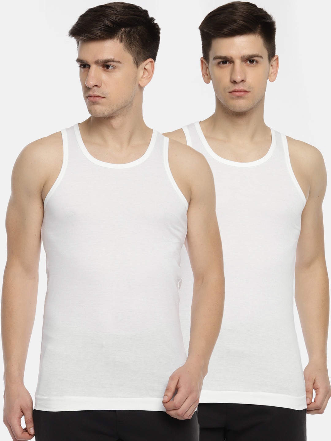 

Pepe Jeans Men Pack of 2 Innerwear Vests 8904311302179, White