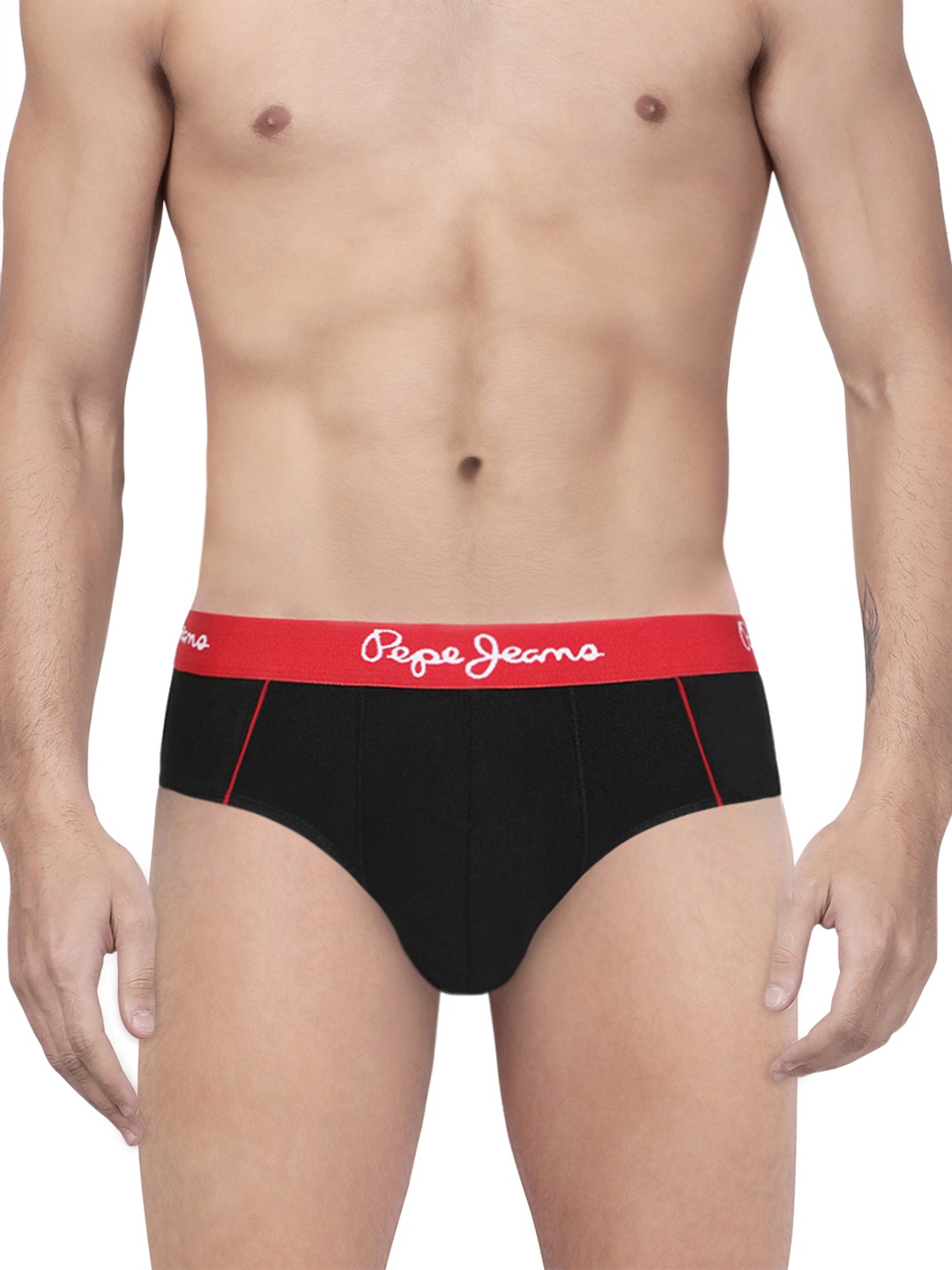 

Pepe Jeans Men Black Solid Briefs 8904311300526