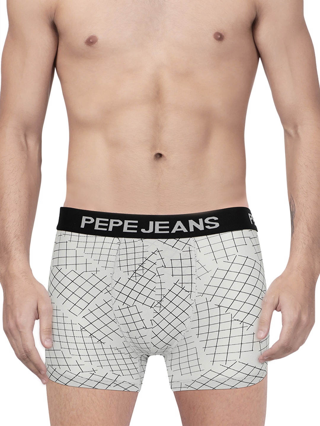 

Pepe Jeans Men Grey & Black Printed Trunks 8904311305880
