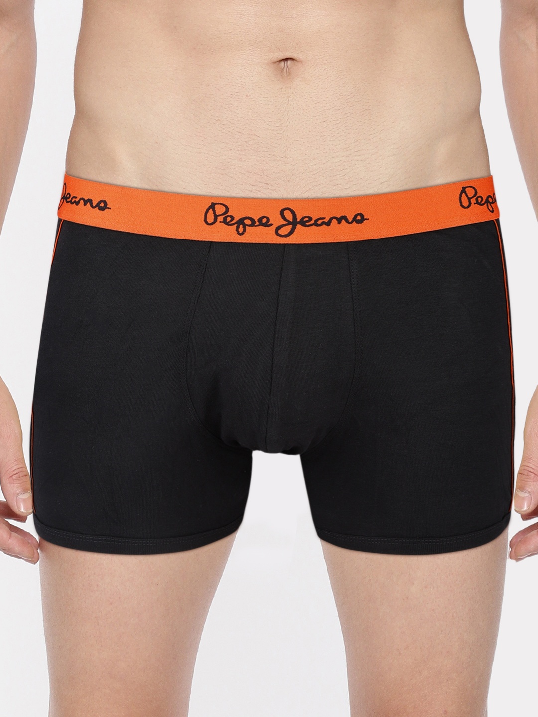 

Pepe Jeans Men Black Solid Trunks 8904311301868