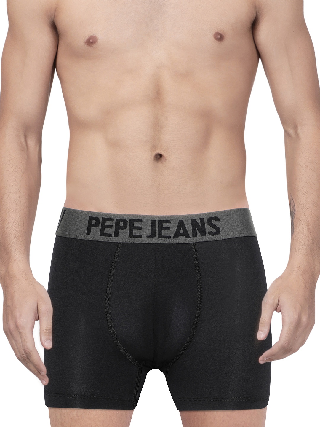 

Pepe Jeans Men Black Solid Trunks 8904311305606