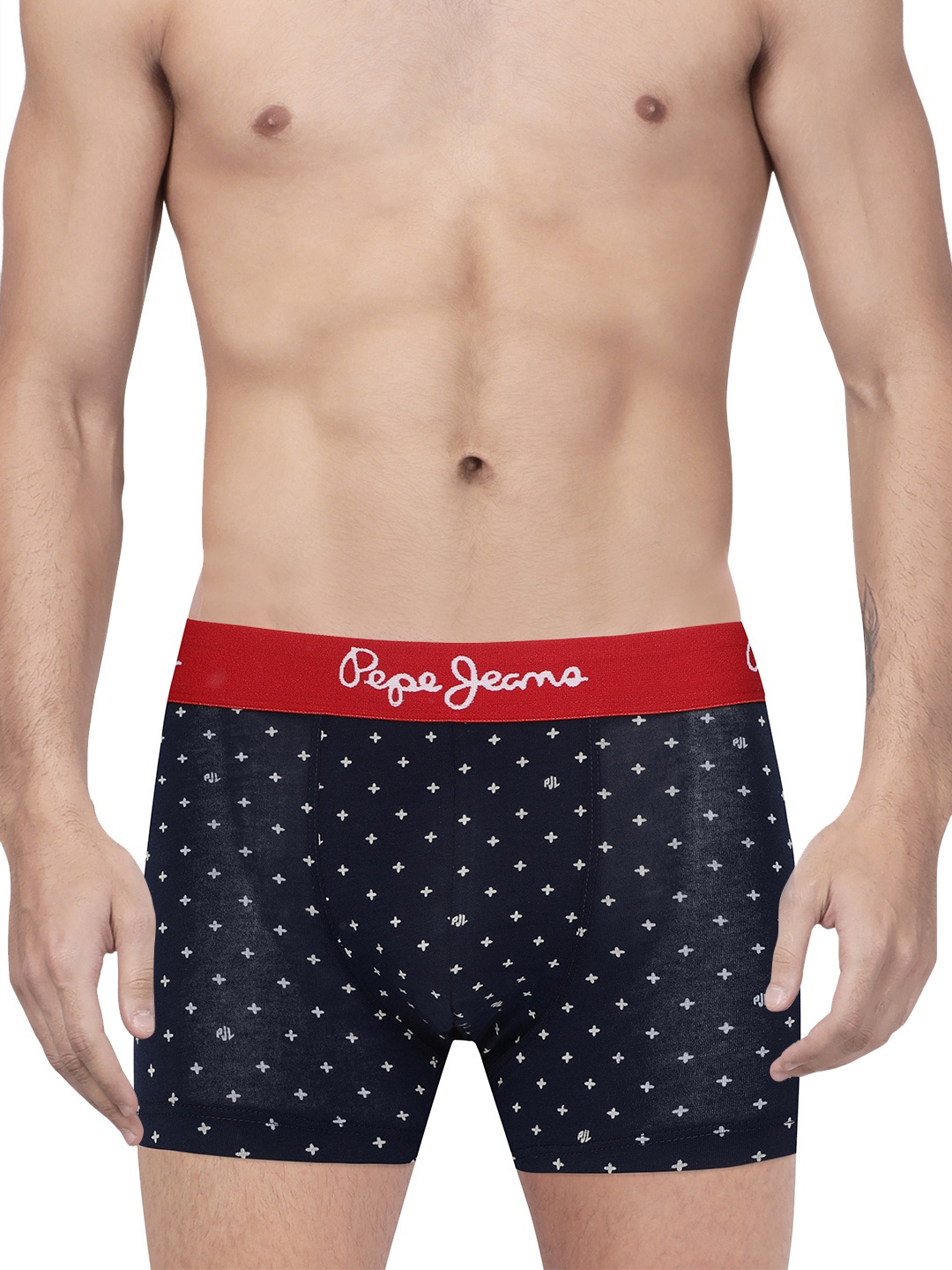 

Pepe Jeans Men Navy Blue Printed Fashion Trunk CLT05