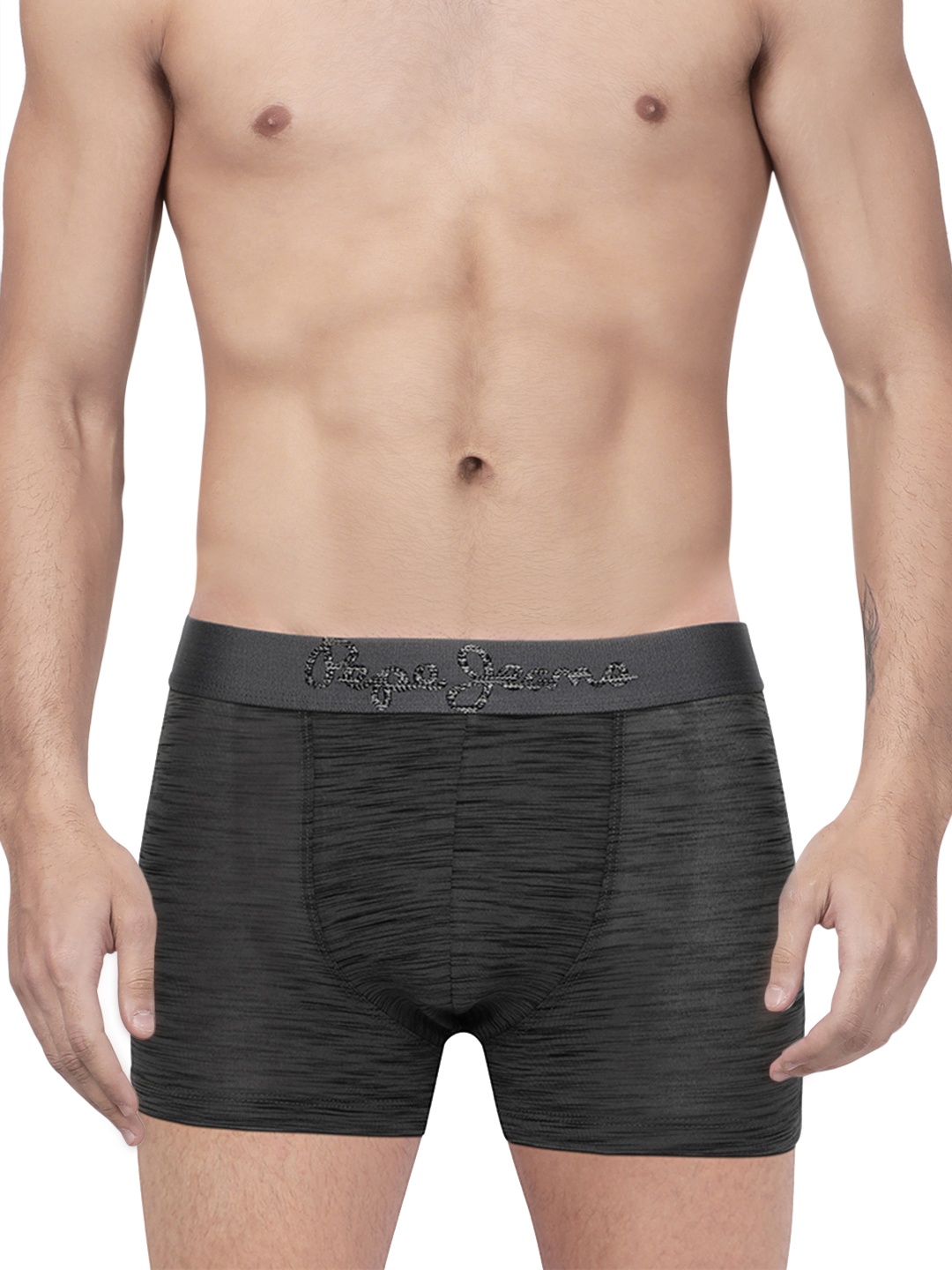 

Pepe Jeans Men Charcoal Grey Printed Trunks 8904311303992