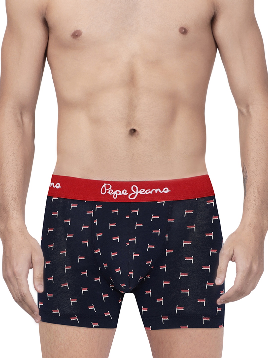 

Pepe Jeans Men Navy Blue Printed Fashion Trunks 8904311302018