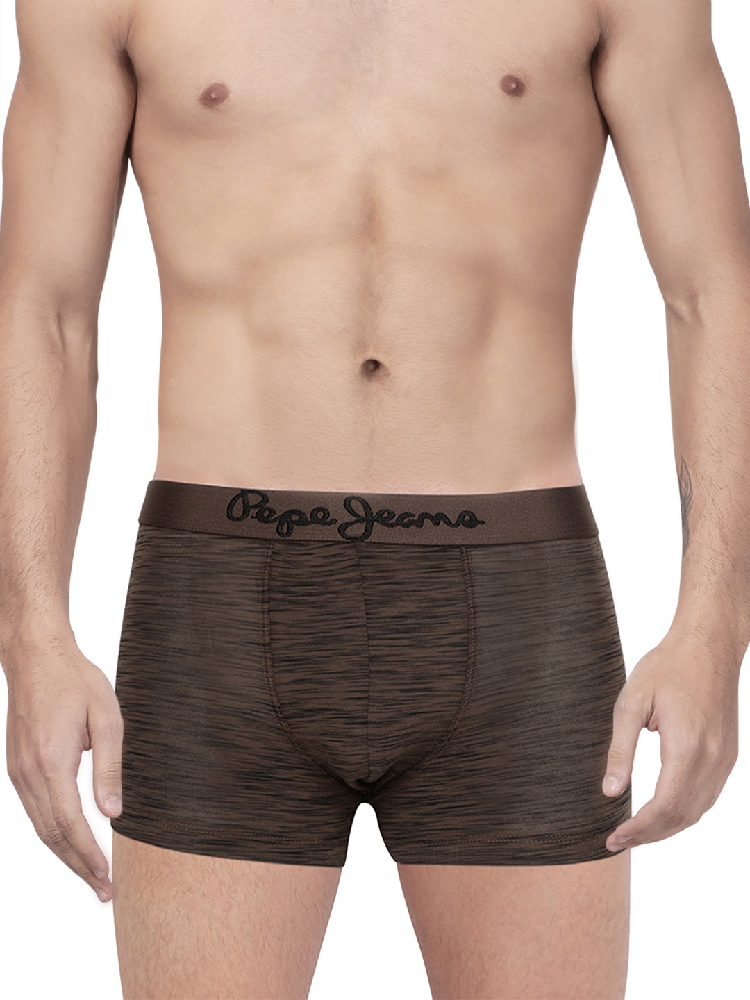 

Pepe Jeans Men Brown Printed Trunks 8904311304234