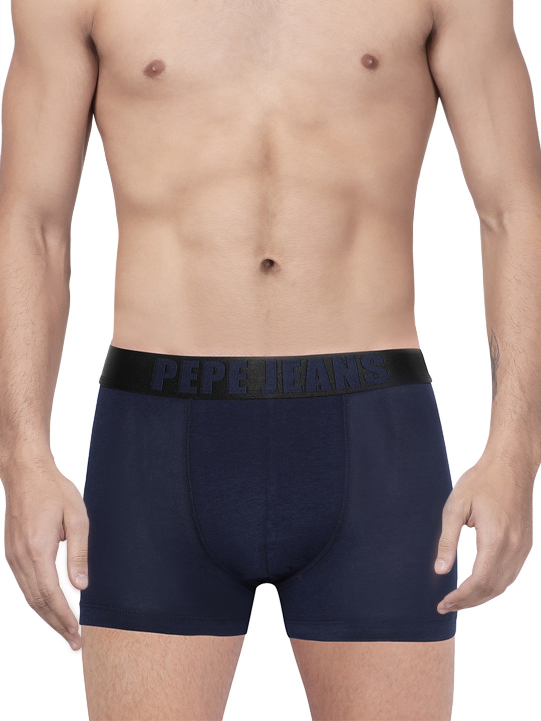 

Pepe Jeans Men Navy Blue Solid Trunks 8904311303916