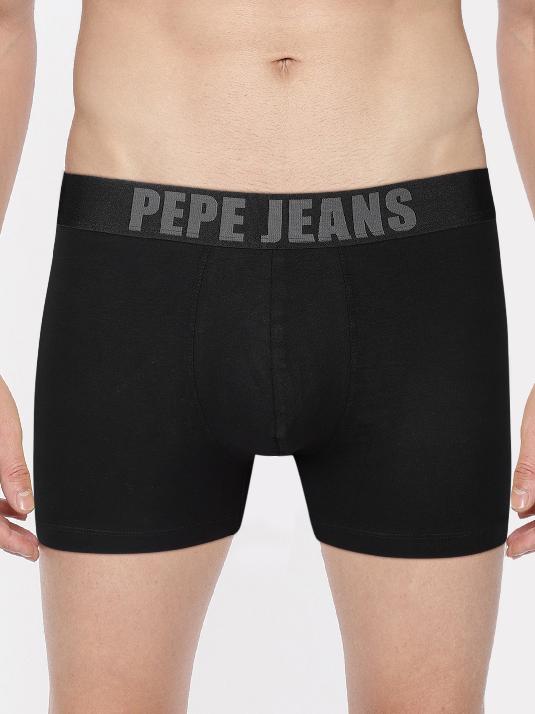

Pepe Jeans Men Black Solid Modern Trunk