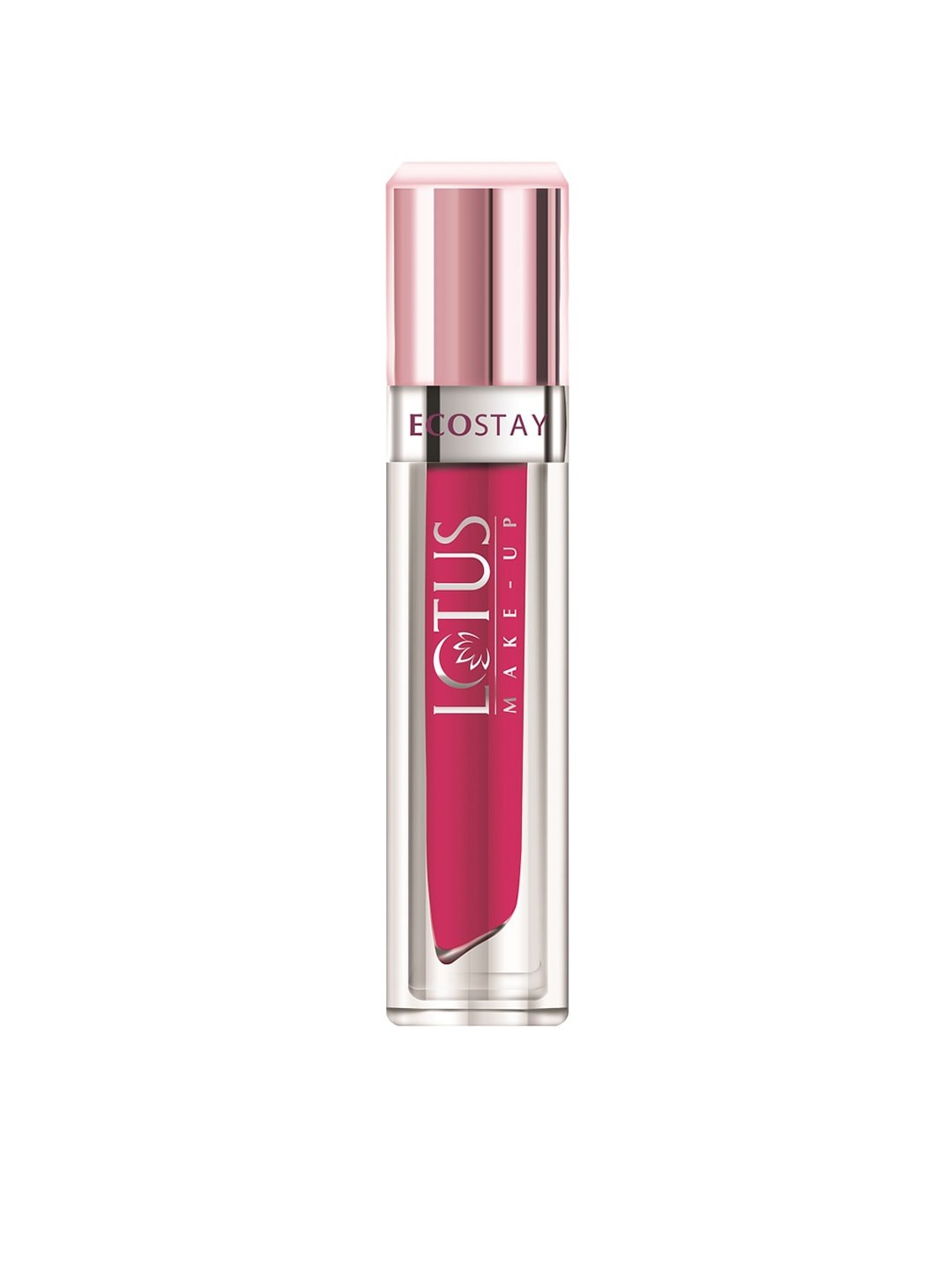 Lotus Herbals Sustainable Make-Up Ecostay Matte Lip Lacquer - Fuchsia Girl EL03 4gm, Pink