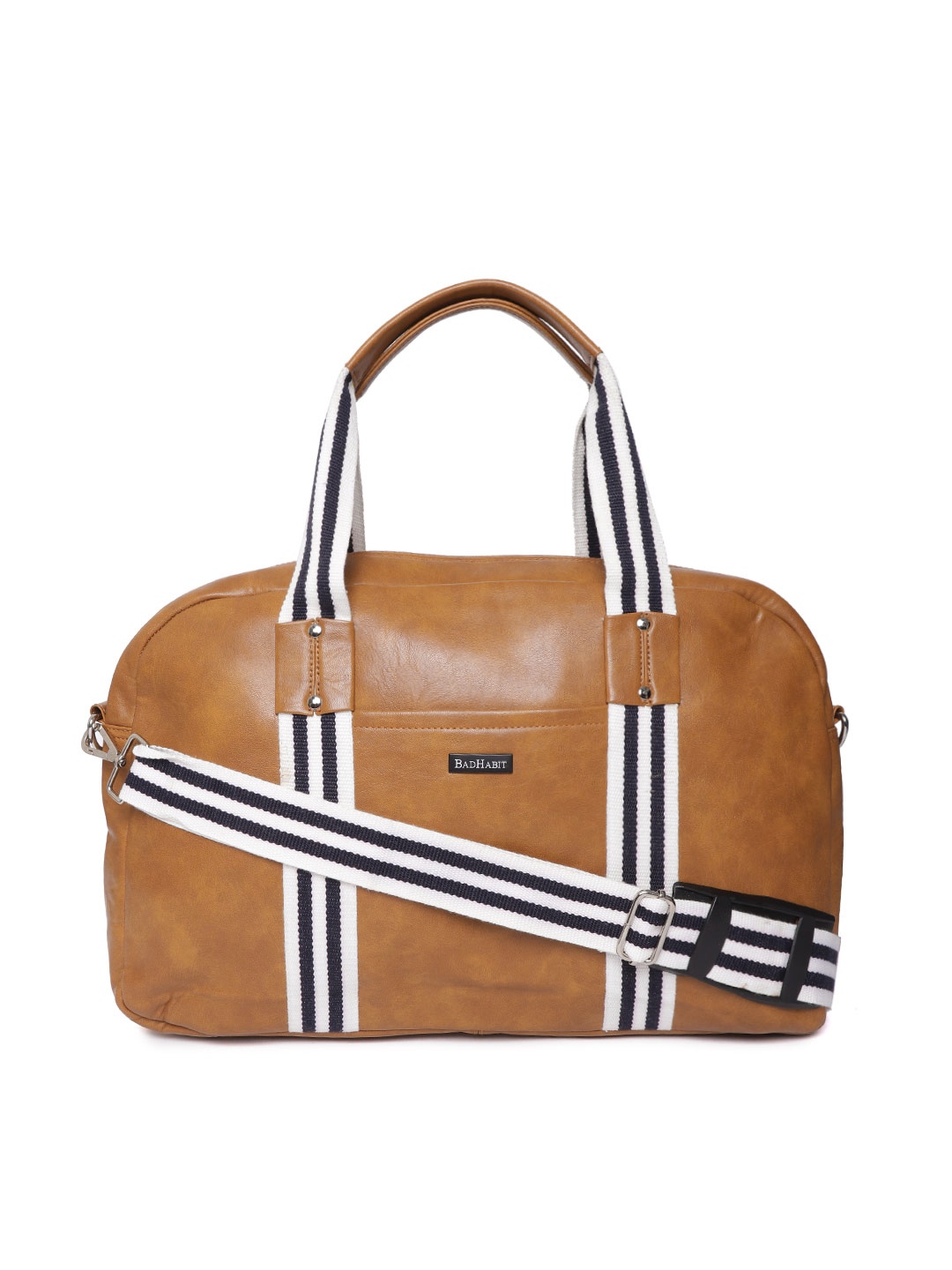 

BAD HABIT Unisex Tan Brown Solid Duffel Bag