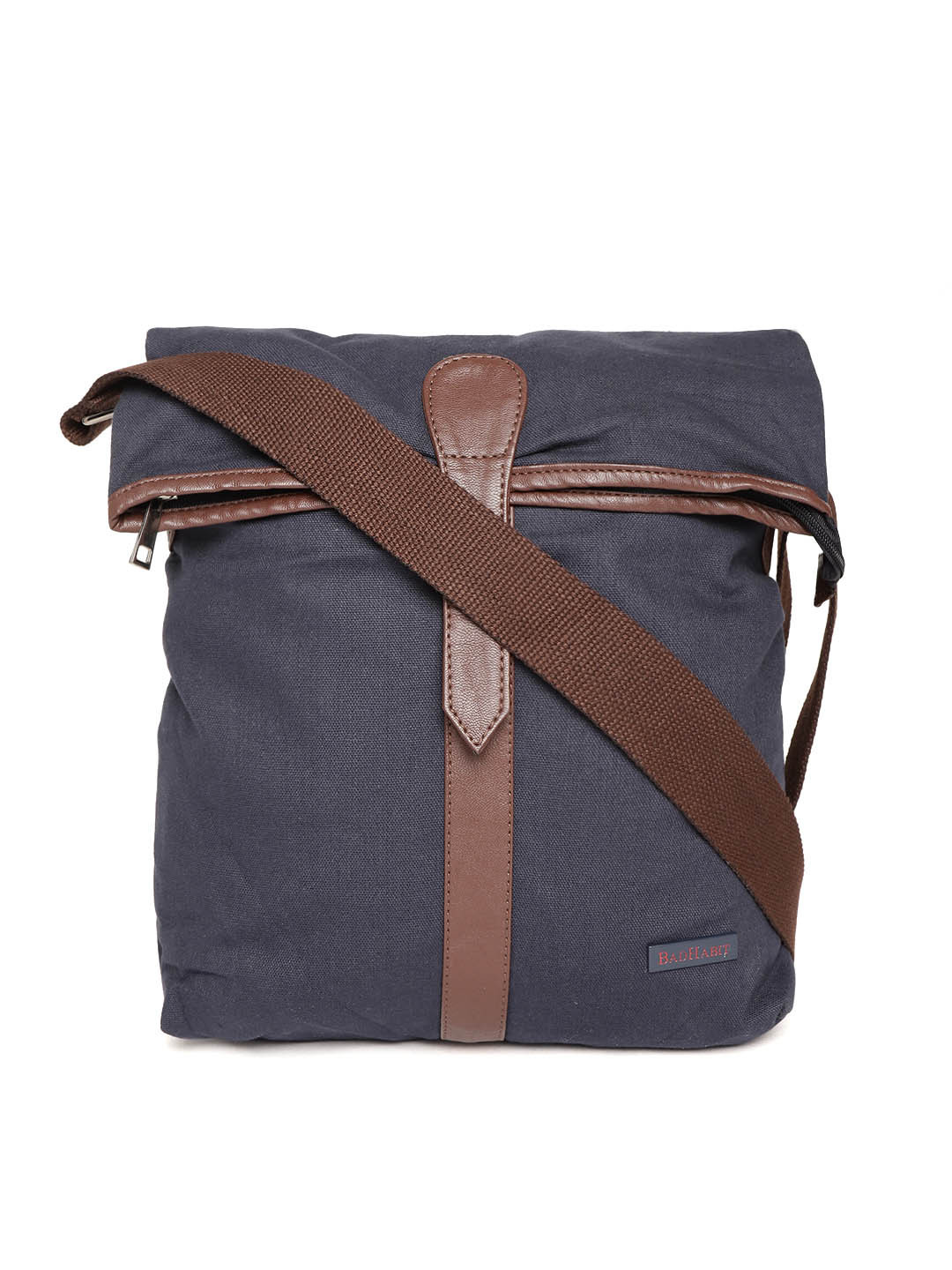 

BAD HABIT Unisex Navy Solid Messenger Bag, Navy blue