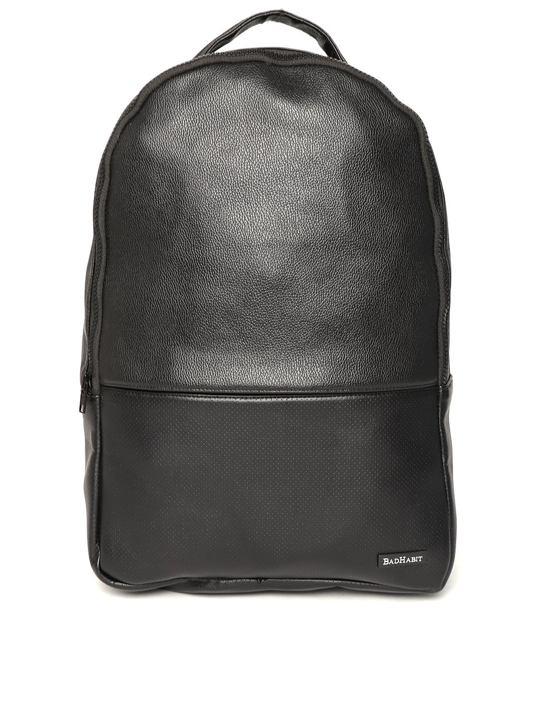 

BAD HABIT Men Black Solid Backpack