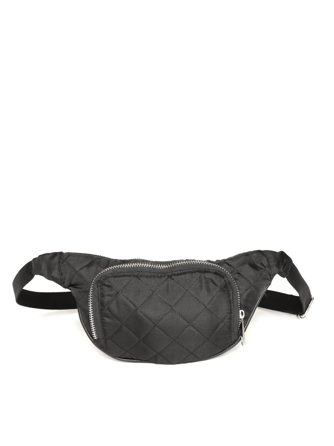 

BAD HABIT Unisex Black Quited Fanny Pack