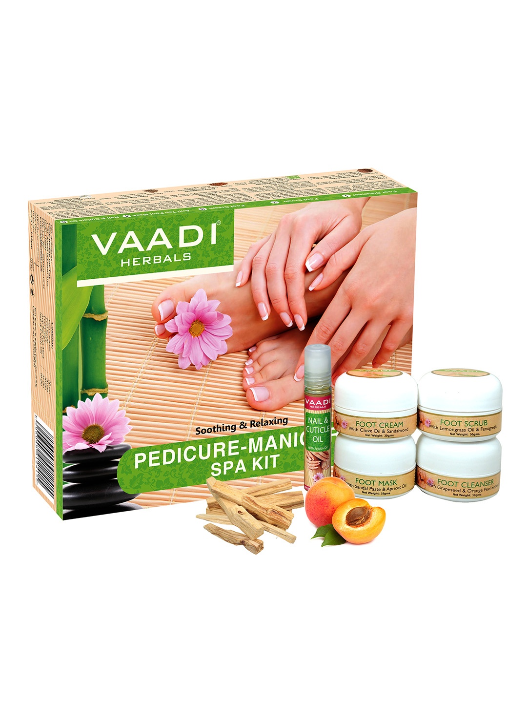 

Vaadi Herbals Pedicure Manicure Kit - Soothing & Refreshing, Beige