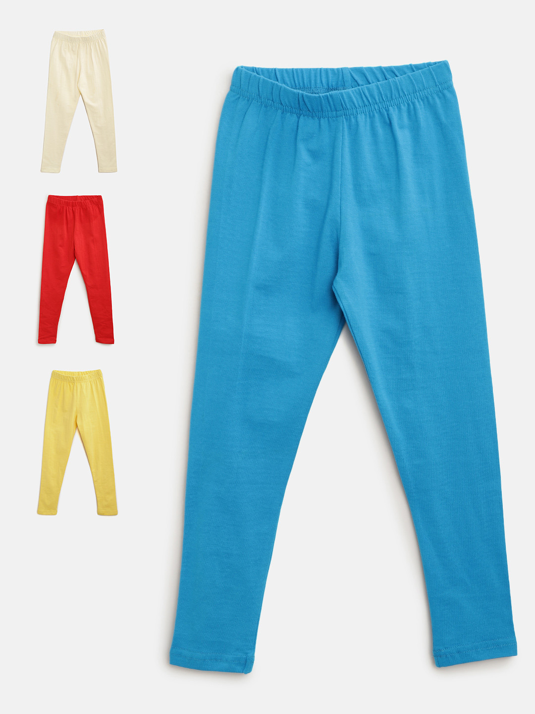

Naughty Ninos Girls Pack of 4 Assorted Ankle-Length Leggings