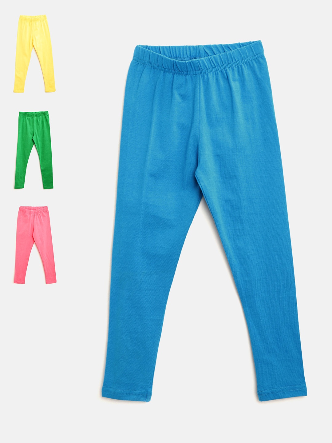 

Naughty Ninos Girls Pack of 4 Assorted Ankle-Length Leggings