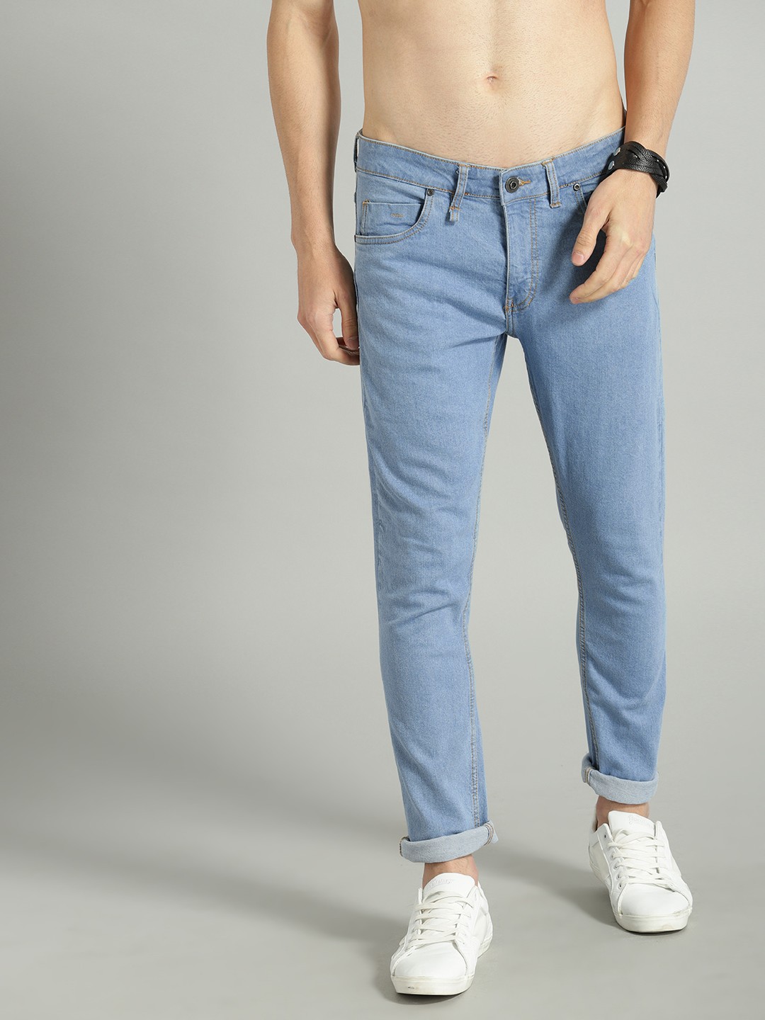 

Roadster Men Blue Skinny Fit Mid-Rise Clean Look Stretchable Jeans
