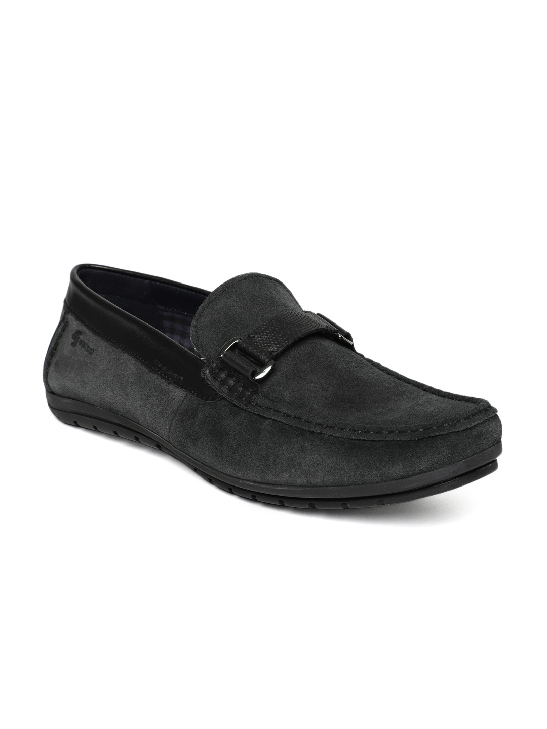 

GABICCI Men Black Suede Loafers