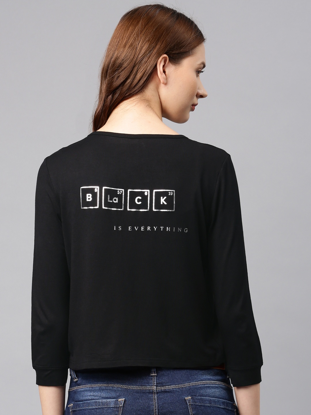 

Espresso Black Printed Button Shrug