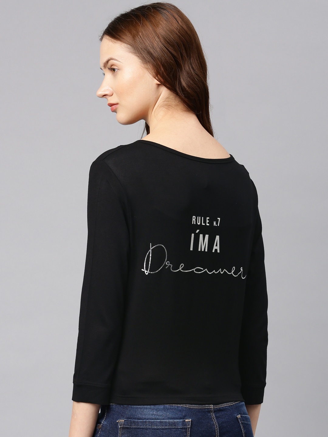 

Espresso Black Printed Open Front Shrug