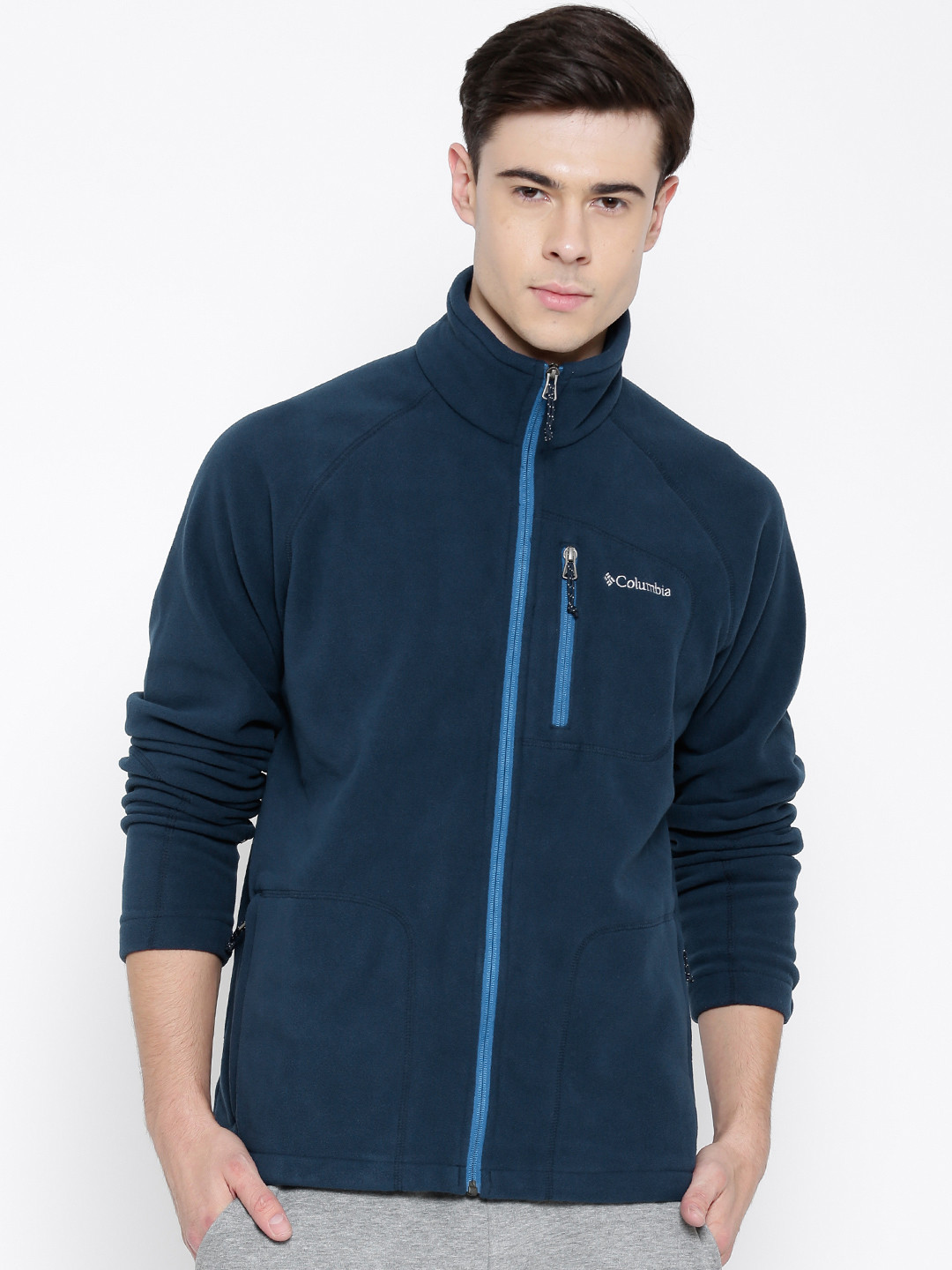 

Columbia Men Navy Blue Fast Trek II Outdoor Fleece Jacket