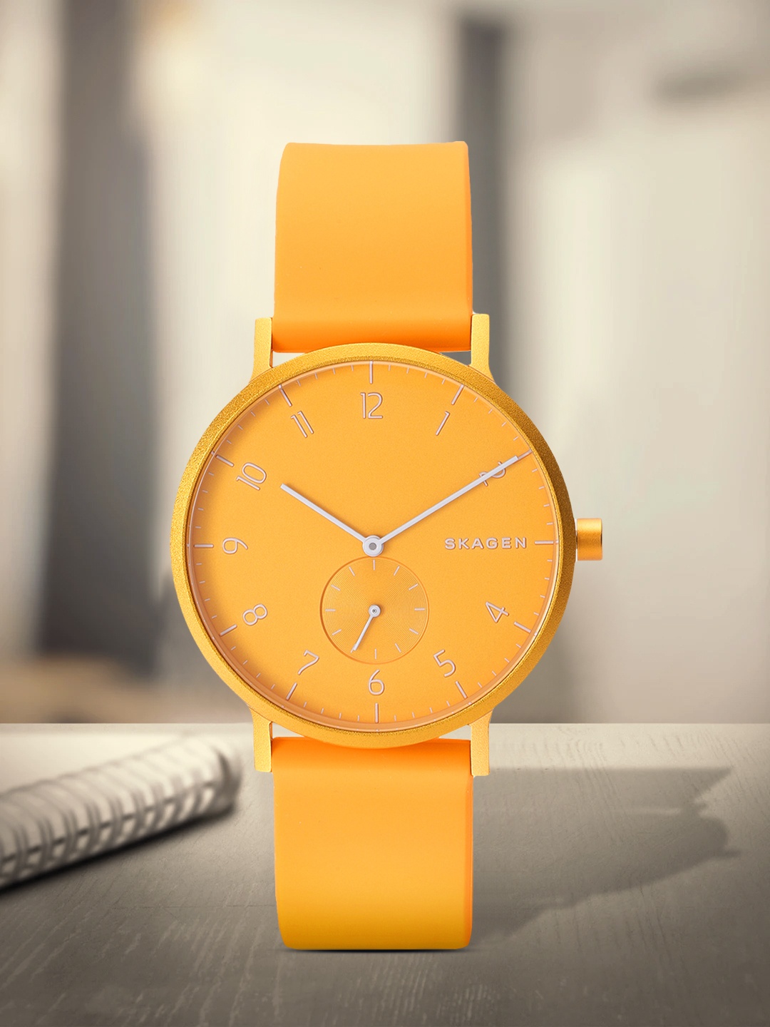 

SKAGEN Unisex Mustard Yellow Analogue Watch SKW6510