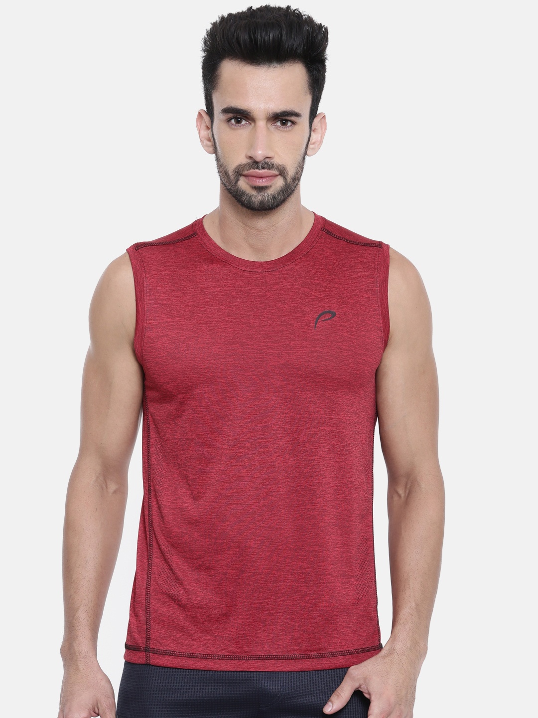 

Proline Active Men Ever Fresh Red Solid T-shirt