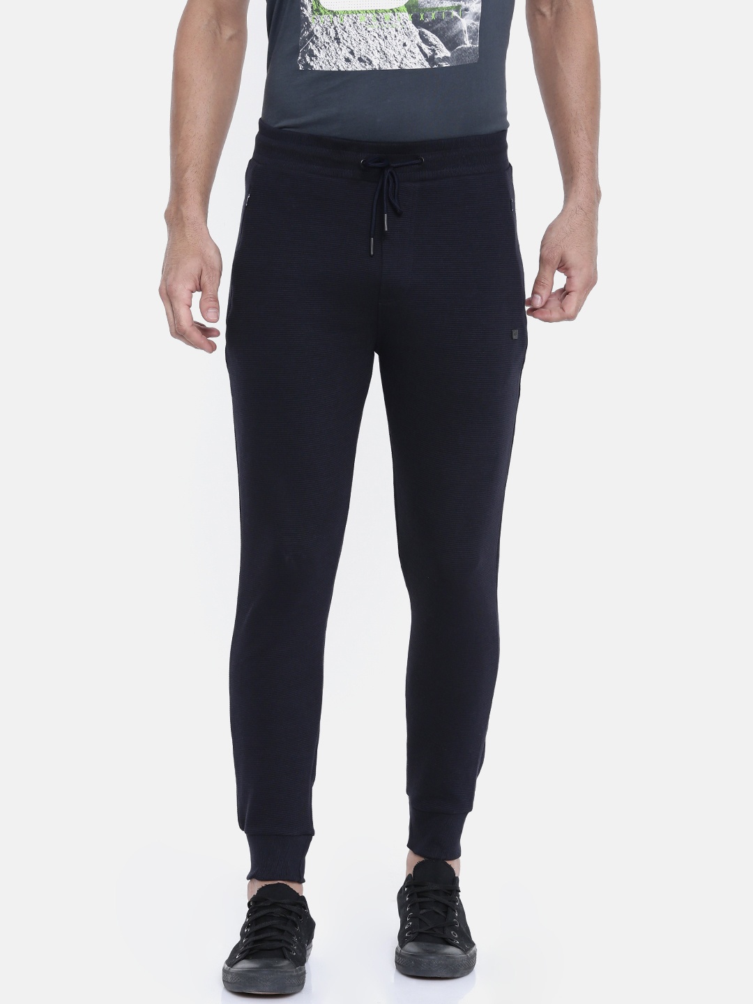 

Proline Active Men Urban Trots Navy Blue Solid Slim fit Joggers