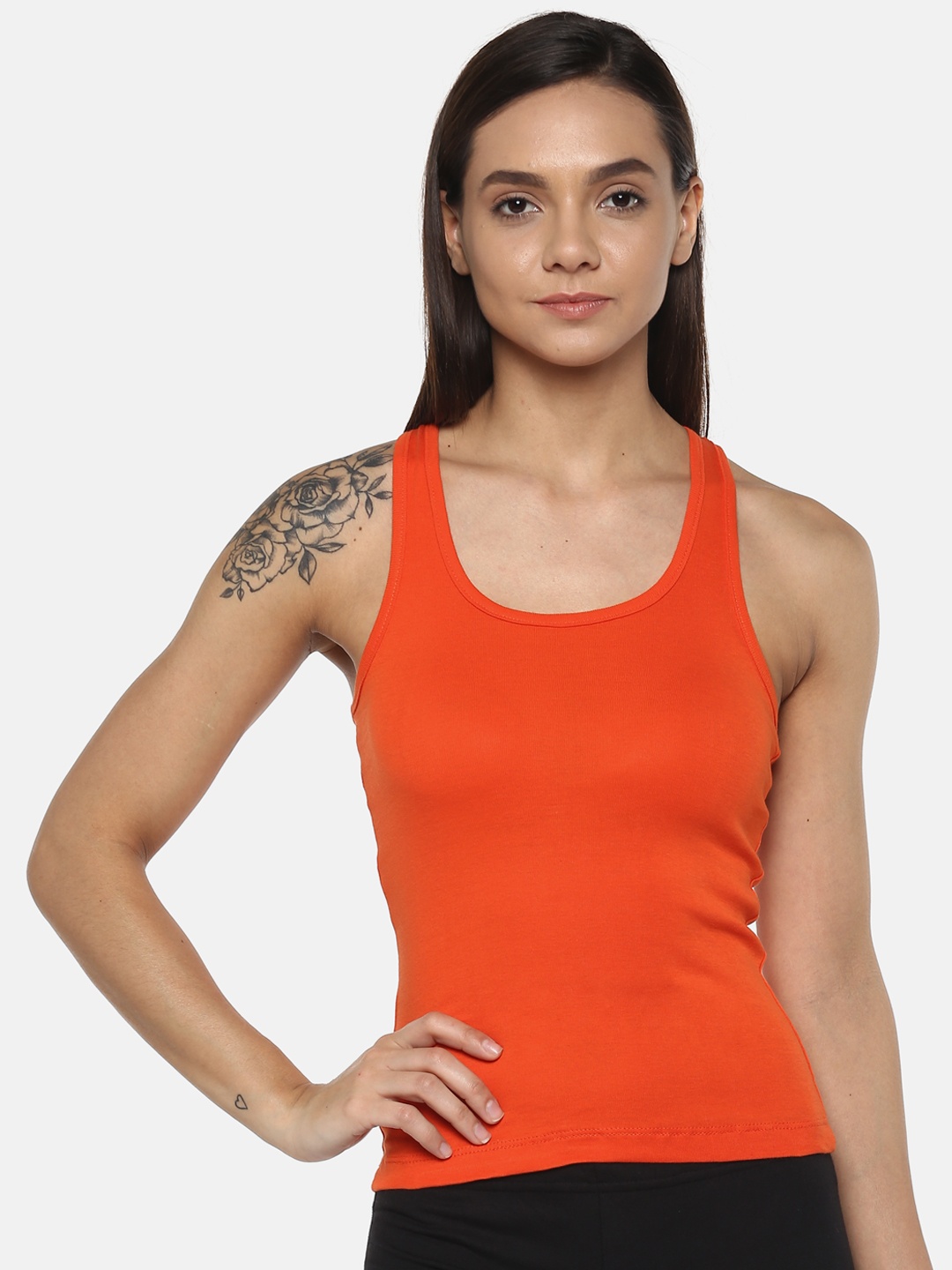 

Leading Lady Women Orange Solid Camisole SARA-ORANGE