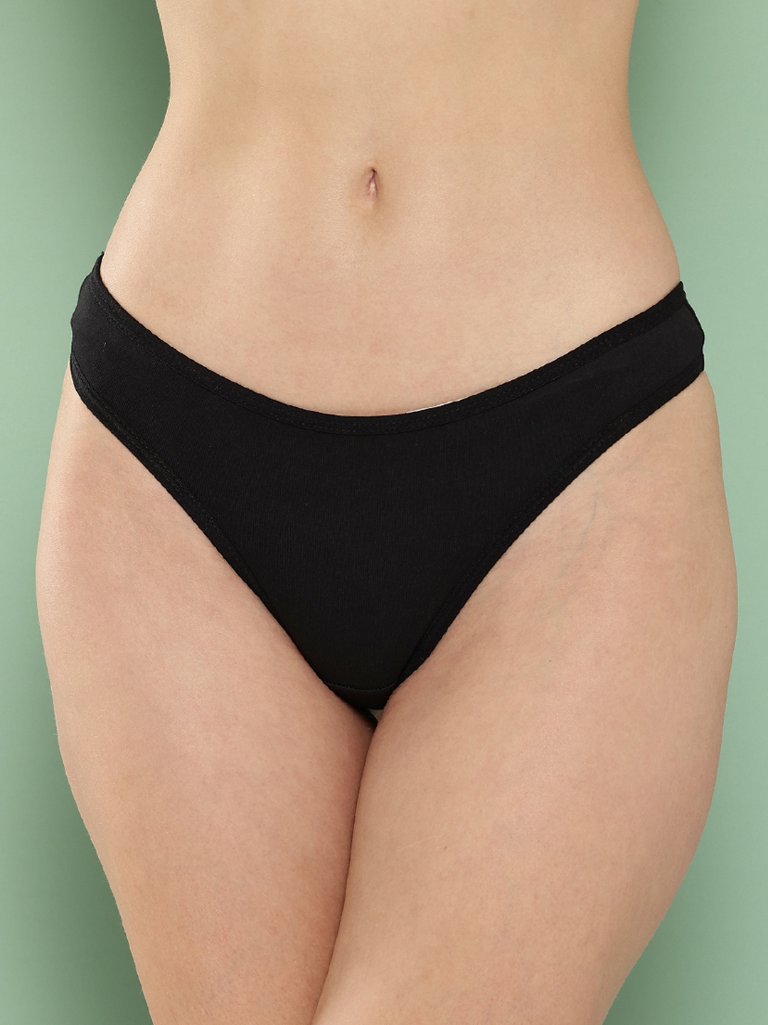 

Leading Lady Women Black Solid Thongs