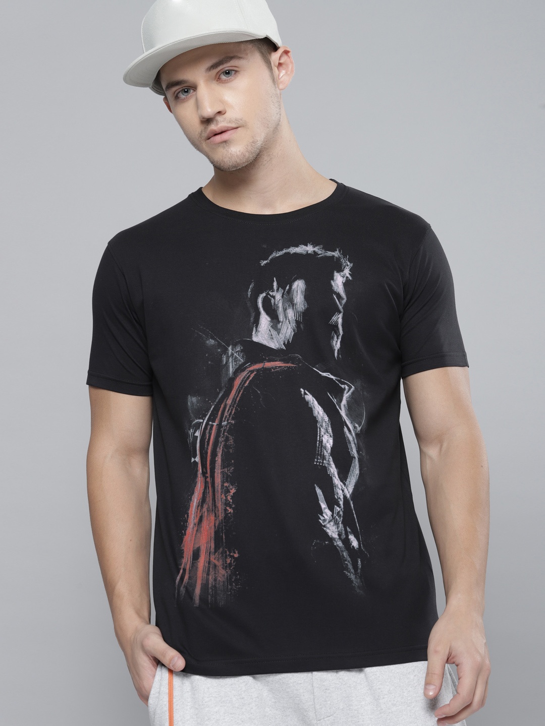 

Kook N Keech Marvel Men Black Printed Round Neck Pure Cotton T-shirt