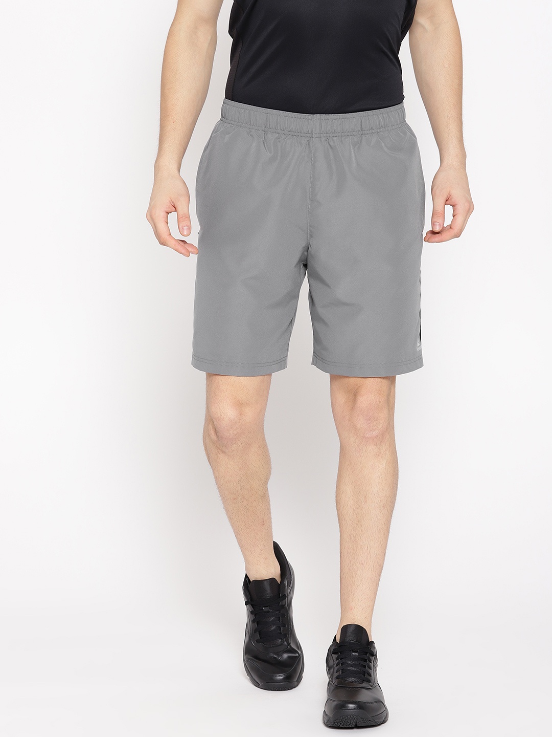 

Reebok Men Grey Solid Foundation Training Shorts