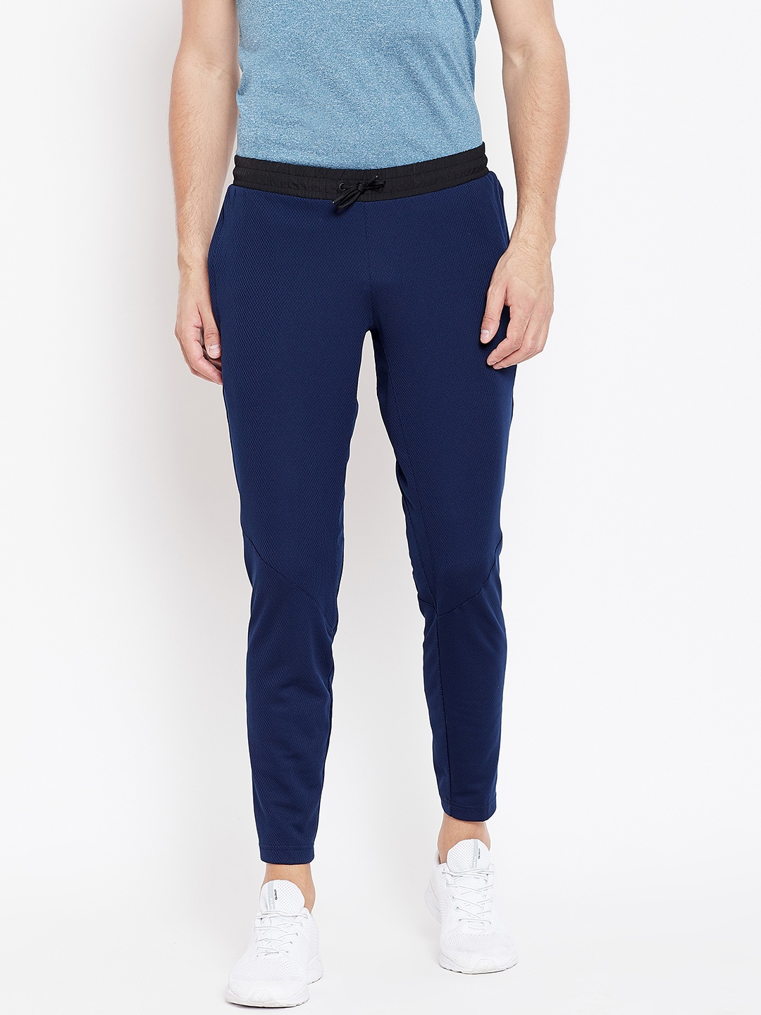 

Reebok Men Navy Training Workout Ready Trackstar Track Pants, Navy blue