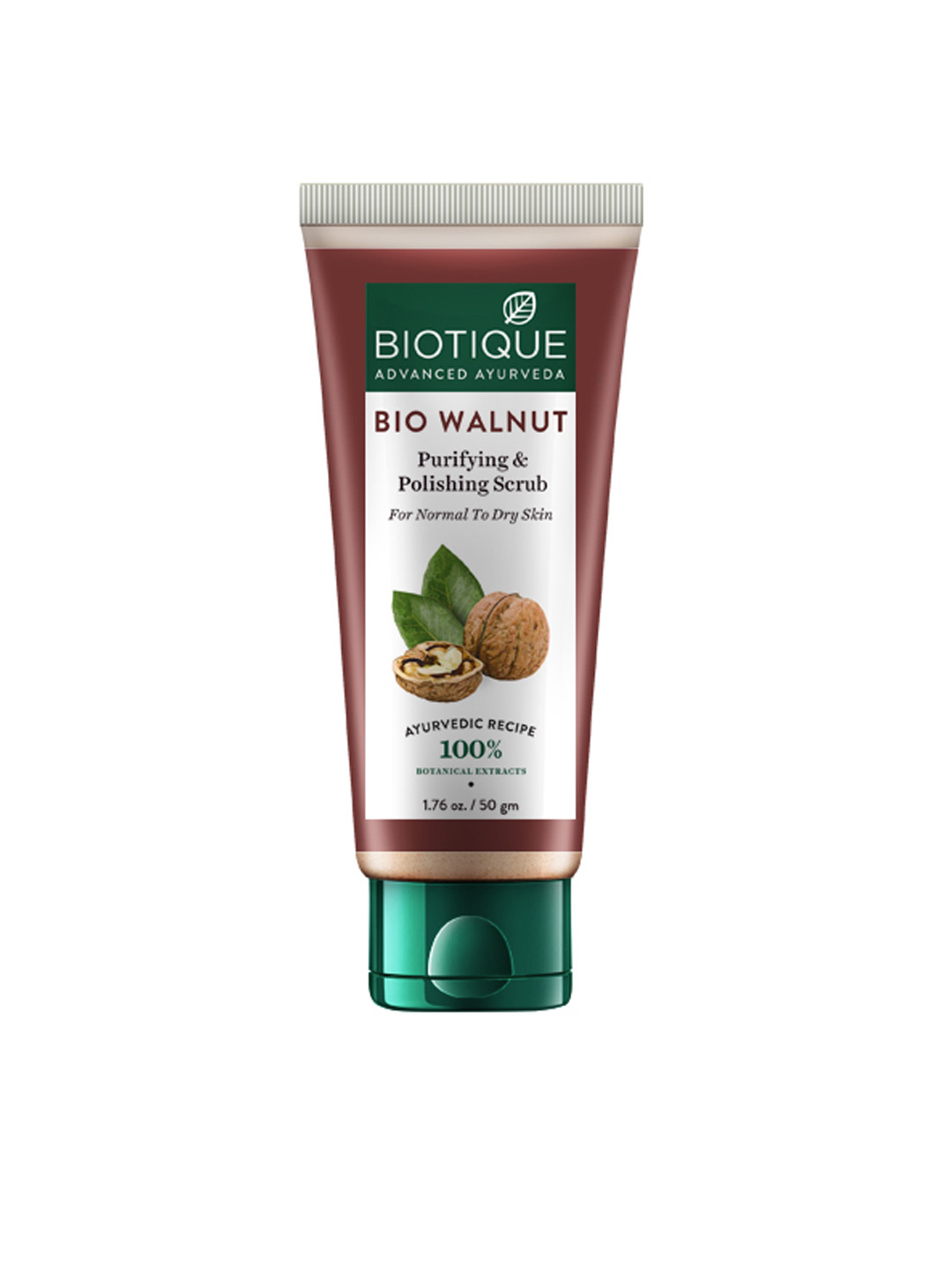 

Biotique Unisex Bio Walnut Purifying & Polishing Scrub 50 g, Brown