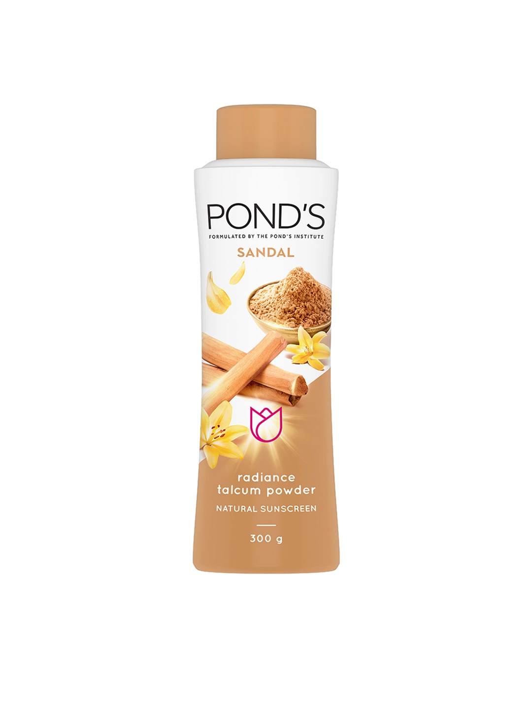 

Ponds Sandal Radiance Talcum Powder with Natural Sunscreen - 300g, Brown