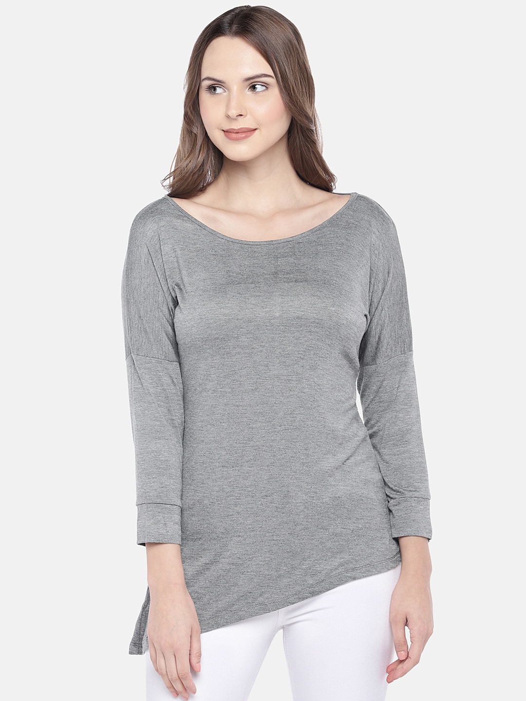 

Globus Women Grey Solid Top