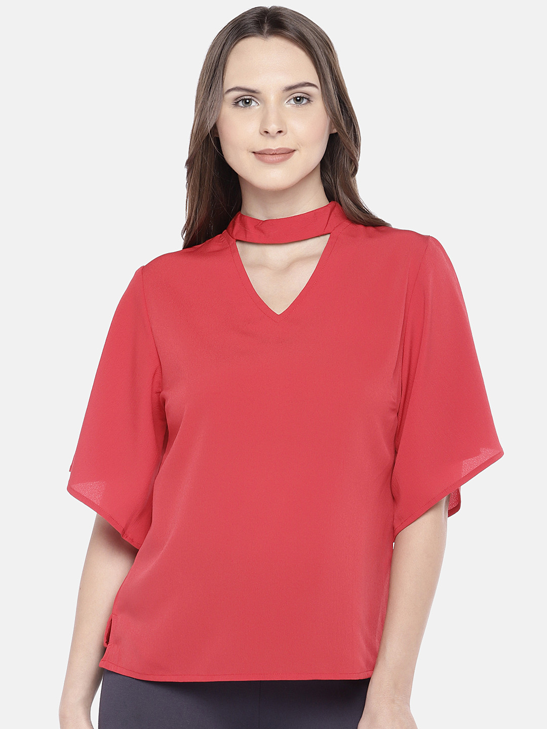 

Globus Women Red Solid Top