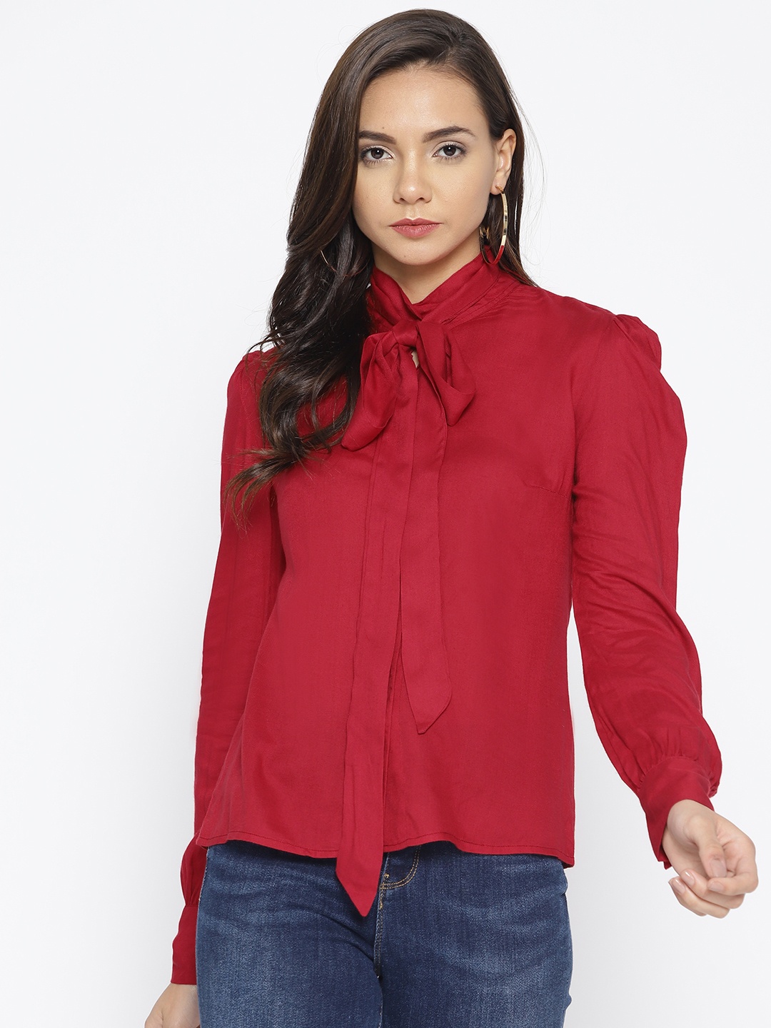 

Cayman Women Red Solid Top