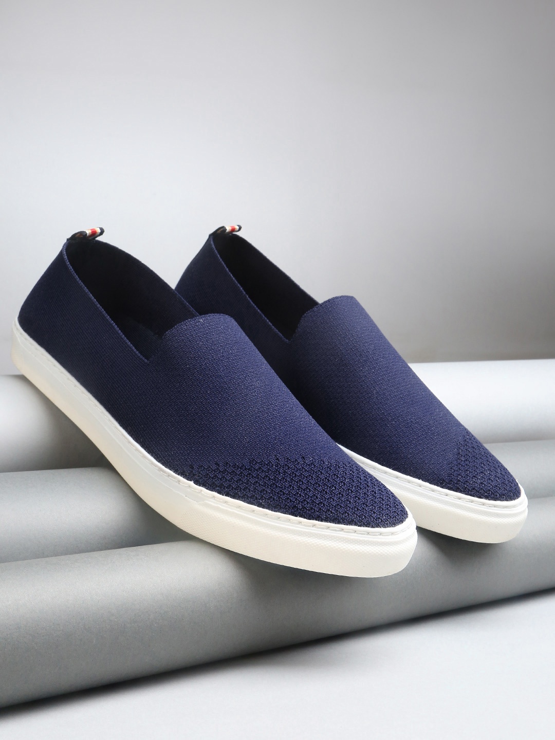 

WROGN Men Blue Slip-On Sneakers