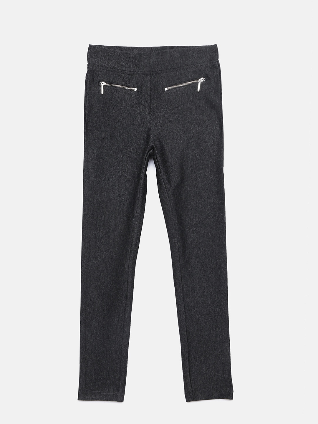 

Tiny Girl Charcoal Grey Solid Jegging