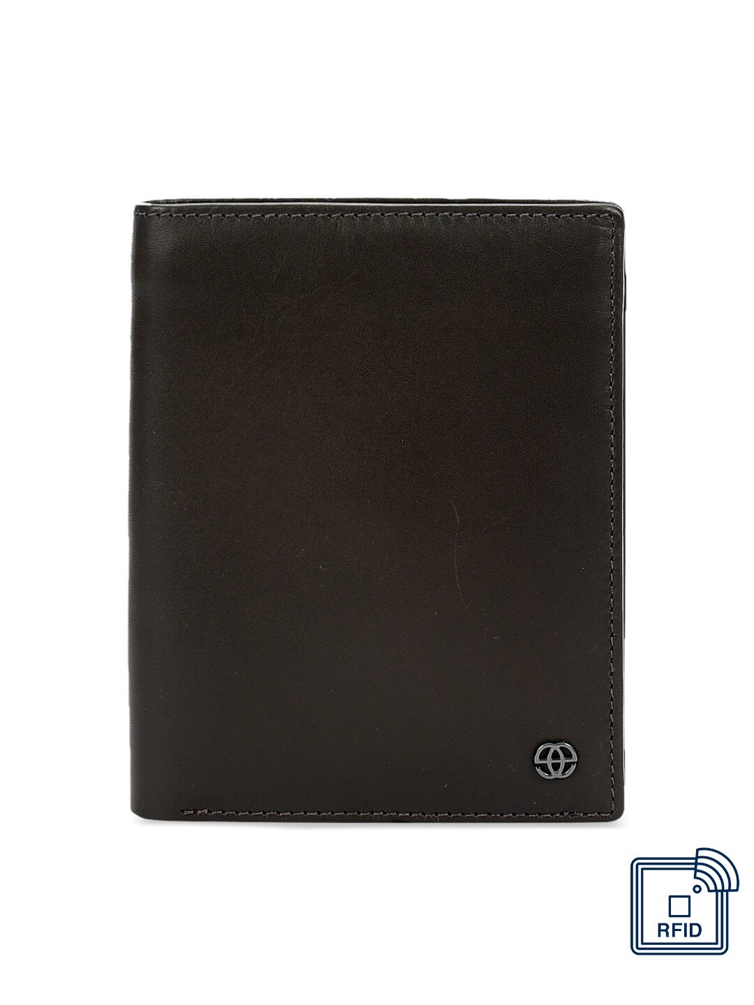 

Eske Men Grey Solid Two Fold Wallet
