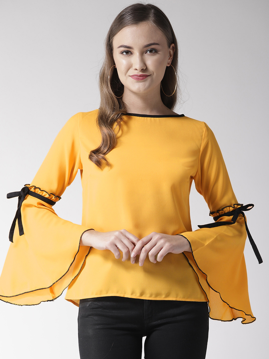 

Style Quotient Women Yellow Solid Top