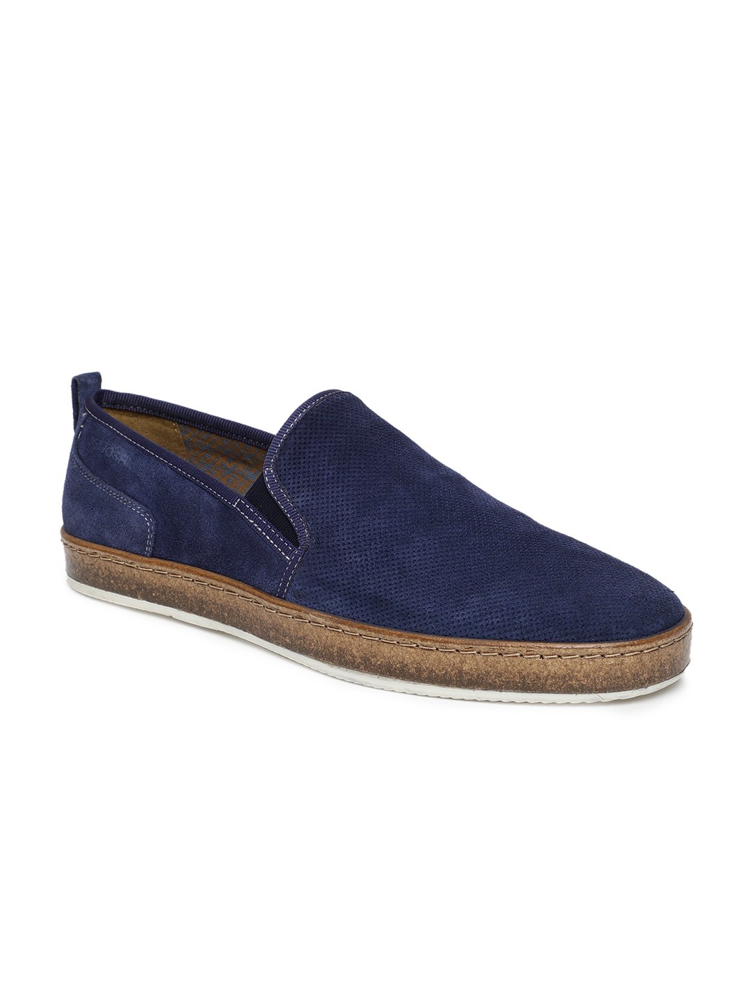 

Ruosh Men Blue Suede Slip-On Sneakers