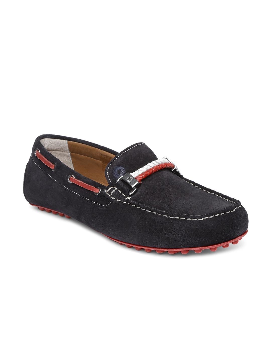

Ruosh Men Blue Suede Loafers