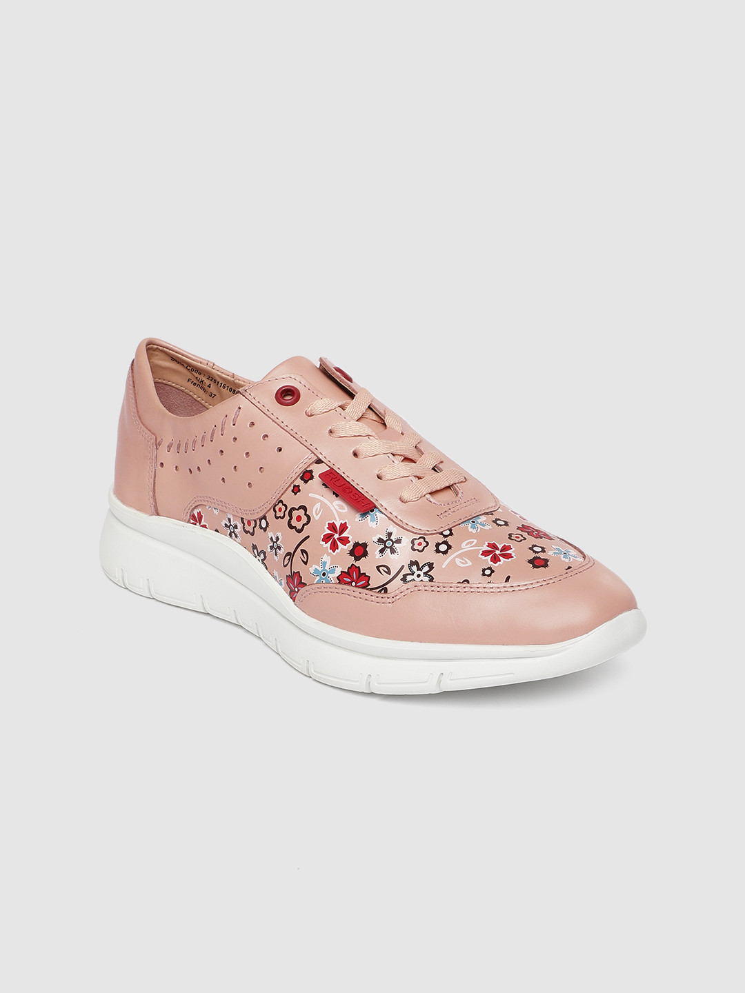 

Ruosh Women Pink Printed Sneakers