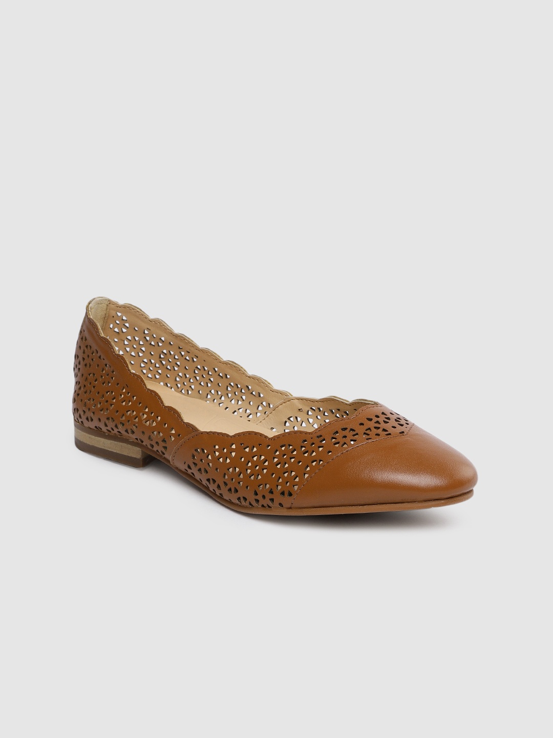

Ruosh Women Tan Brown Solid Ballerinas