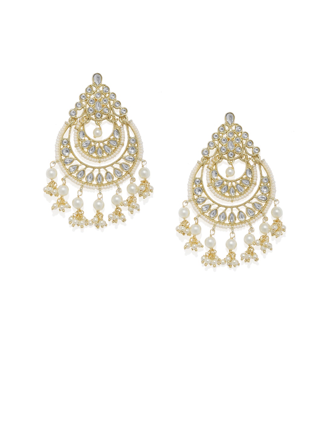 

AccessHer Women Gold-Toned Contemporary Drop Earrings