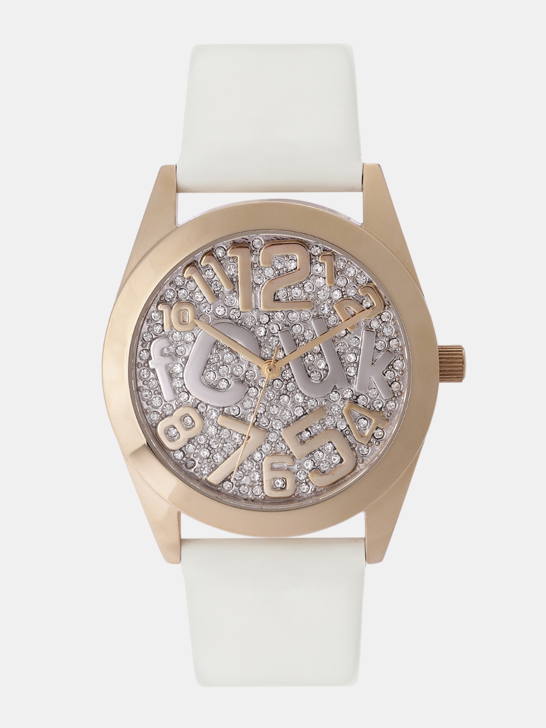 

French Connection Women Silver-Toned Analogue Watch FC1125WG-A