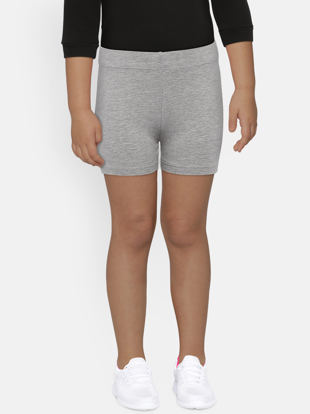 

Fame Forever by Lifestyle Girls Grey Solid Regular Fit Shorts